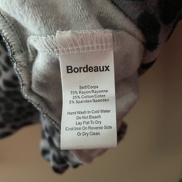 Women’s Anthropologie Bordeaux Gray Leopard Print Moto Zip Up Jacket Size Medium - Picture 5 of 6